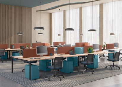 Align desk by Bisley