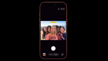 Landscape selfies on iPhone