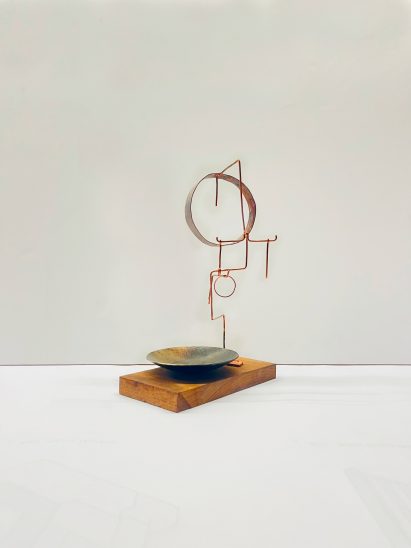 Grafton Architects playful bronze and copper birdhouse