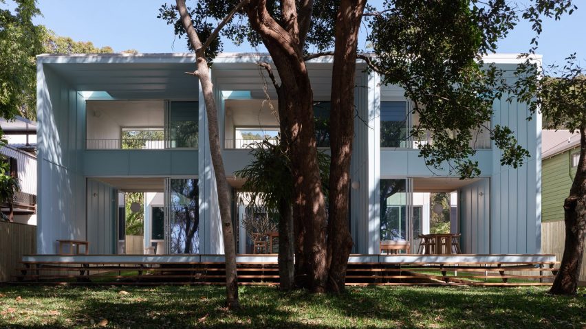 Prefabricated holiday homes garden view