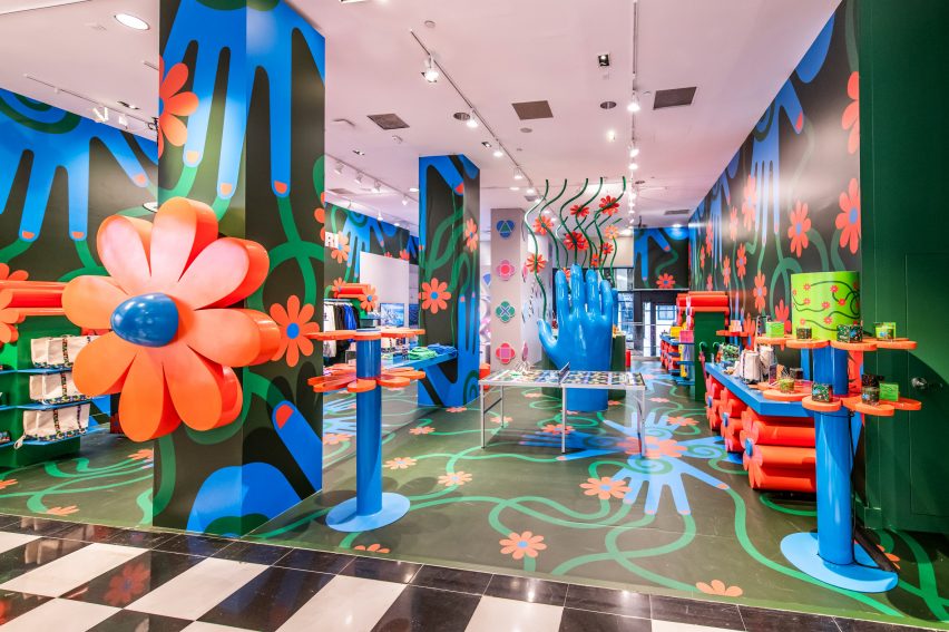 Facade and Carousel takeover by Yinka Ilori