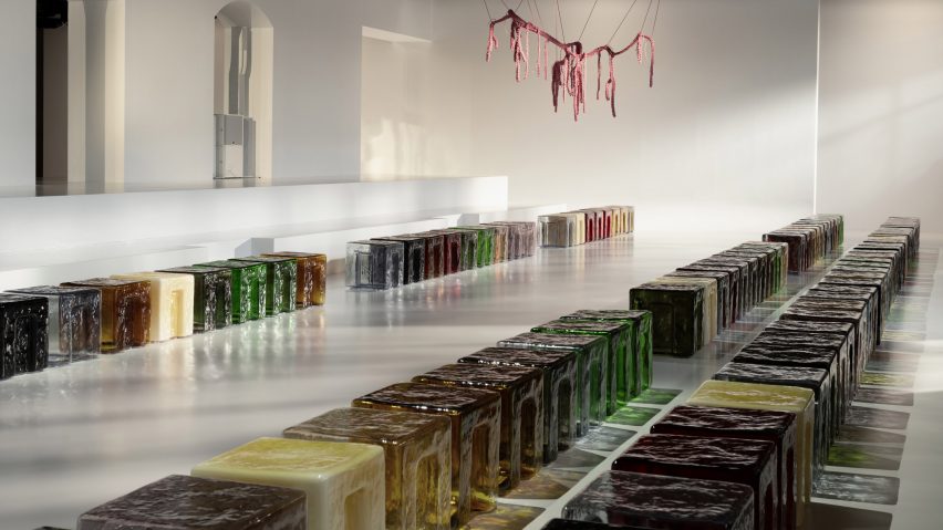 Set design for Bottega Veneta fashion show