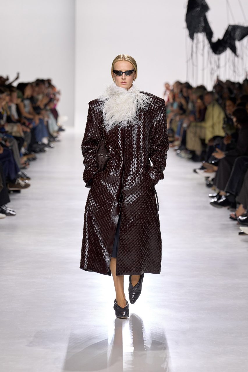 Bottega Veneta leather coats