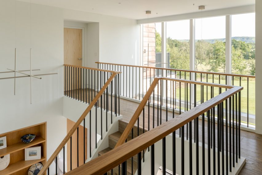 Staircase of Bulls Barn house by Selencky Parsons