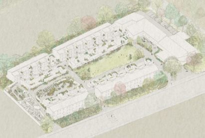 a visualisation of a housing estate design