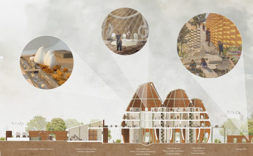 a visualisation of a building design