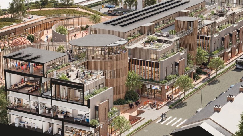 a visualisation of a university campus