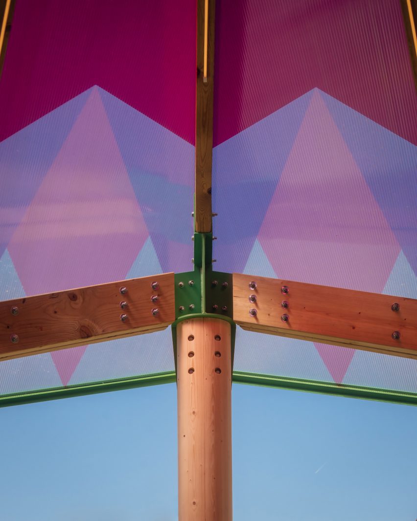 What Goes Around modern bandstand on Mitcham Fair Green by Charles Holland Architects and RASKL
