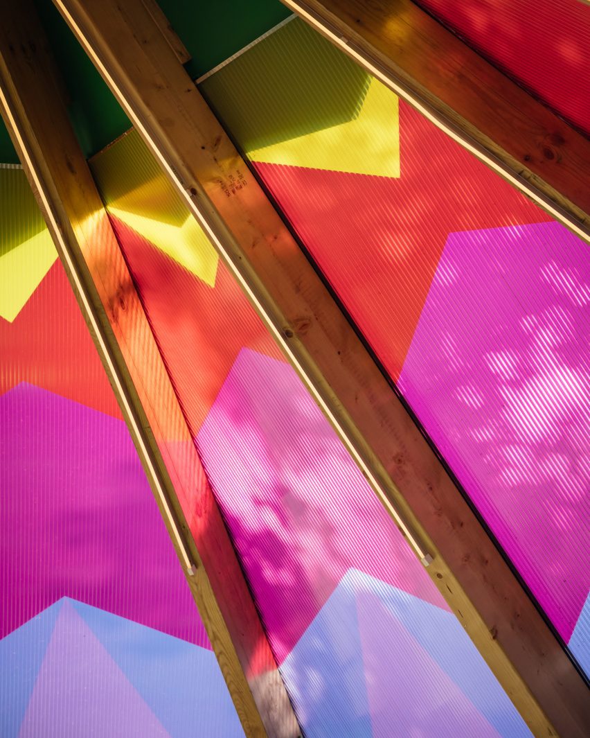 What Goes Around modern bandstand on Mitcham Fair Green by Charles Holland Architects and RASKL