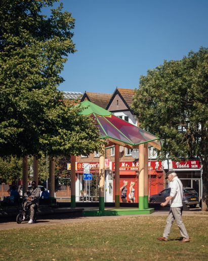 Colourful bandstand in Mitcham
