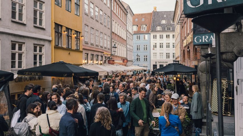 People on the street in Copenhagen