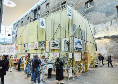 a photograph of an exhibition