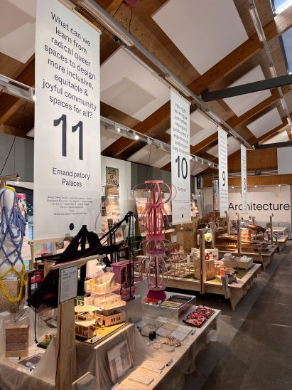 a photograph of an exhibition