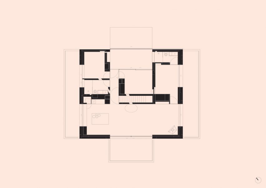 Plan of Casa Plaj by Extrastudio