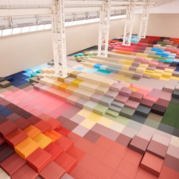 Marc Newson's runway set design for the Fendi SS26 show at Milan Fashion Week