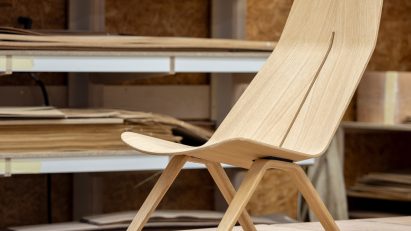 Plywood chair by Foster + Partners