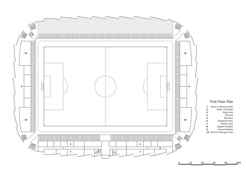 Plan of Fukushima United FC by Vuild