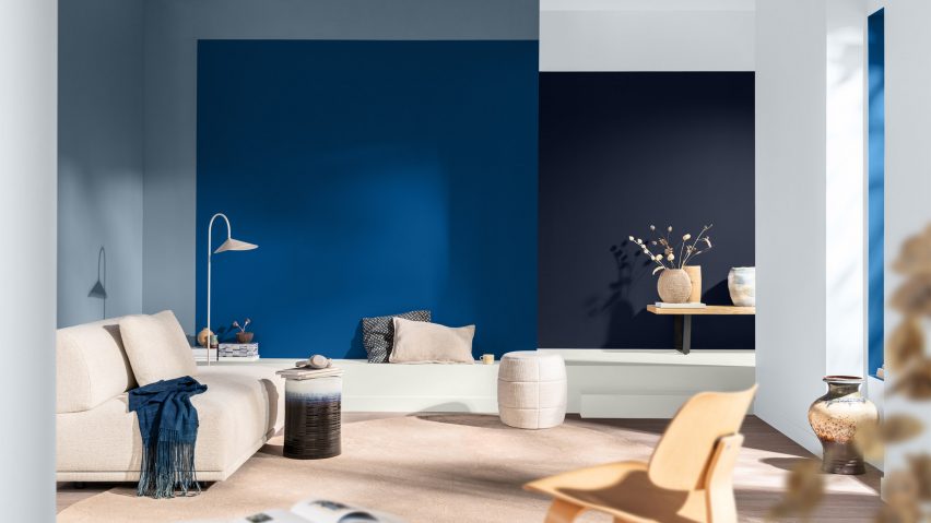Rhythm of Blues Dulux Colour of the Year 2026 in a living room