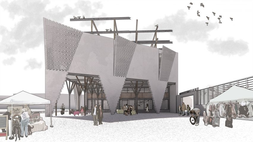 Render of Raymond Lapiejko's reimagined Hoosac Stores warehouse