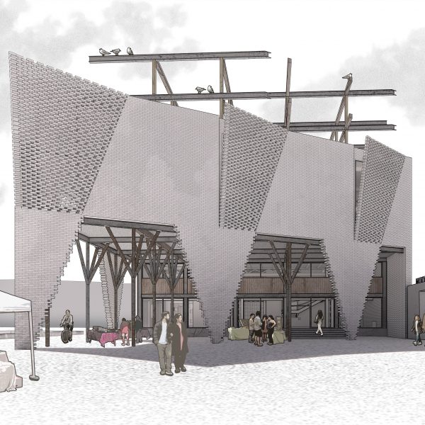 Render of Raymond Lapiejko's reimagined Hoosac Stores warehouse