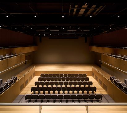 Performance space within the Schwarzman Centre by Hopkins Architects