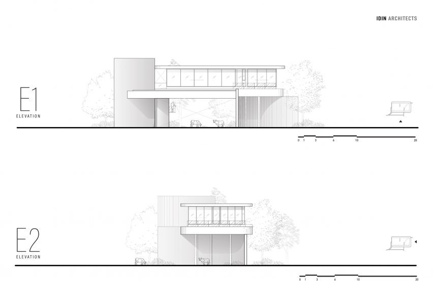 Elevation of W House II by IDIN Architects