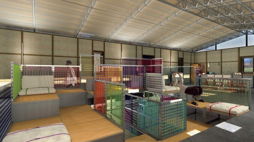 a visualisation of a building interior