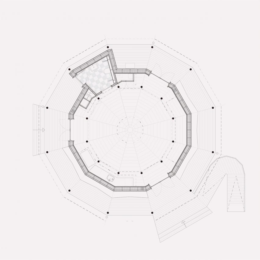 Plan of Tiny Church Tolvkanten by Julius Nielsen