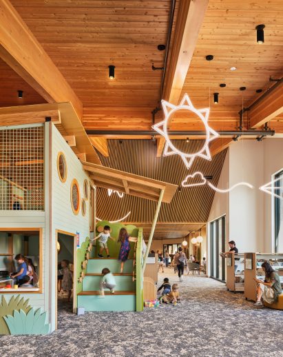Lake Flato Texas Library with porch-theme