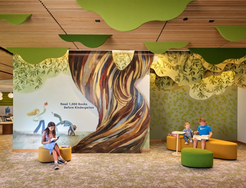 Lake Flato Texas Library with porch-theme
