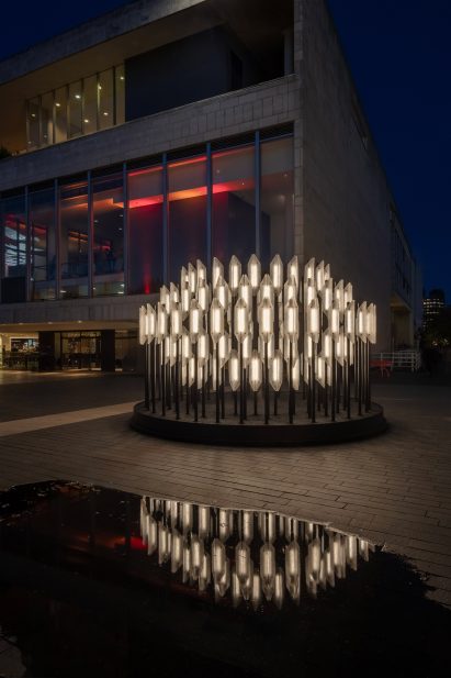 Glass beacon by The Thames