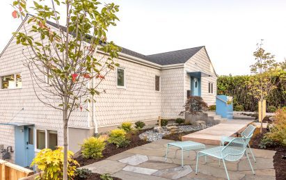 House with grey shingles