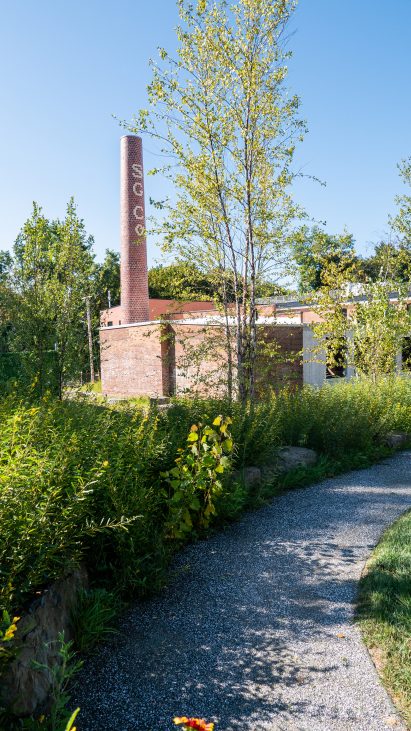 Brick chimney