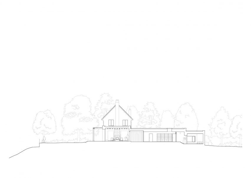 Section of Hearth House by Medium