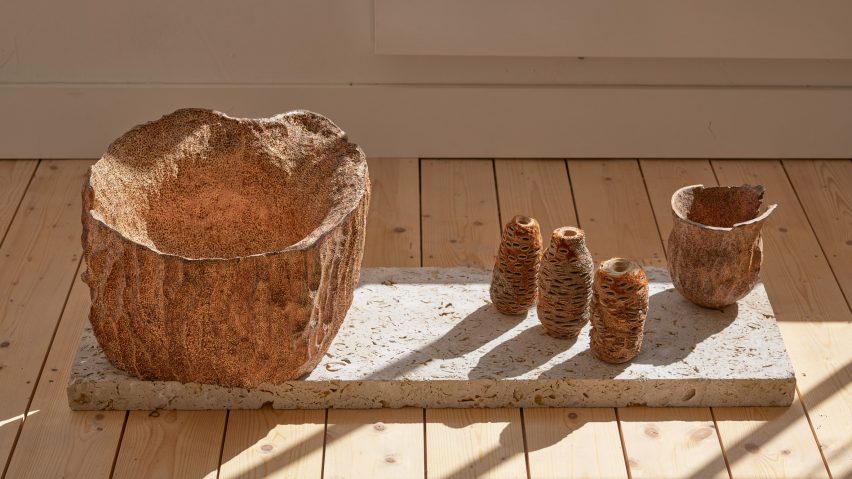 Vessels by Darren Appiagyei in Mirroring Dialogue exhibition in Brompton Design District for London Design Festival 2025