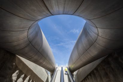 Anish Kapoor-designed station entrance