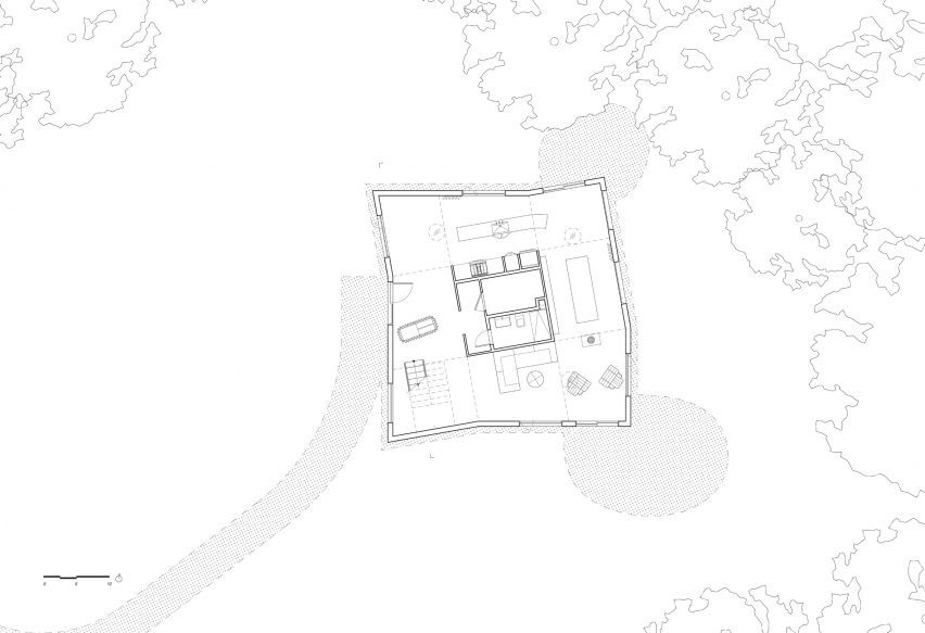 Plans for CLT House by nArchitects