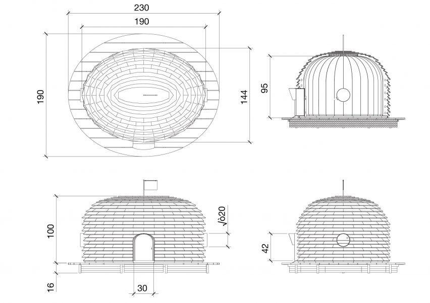 Drawings of shelter for call ducks Taiwan