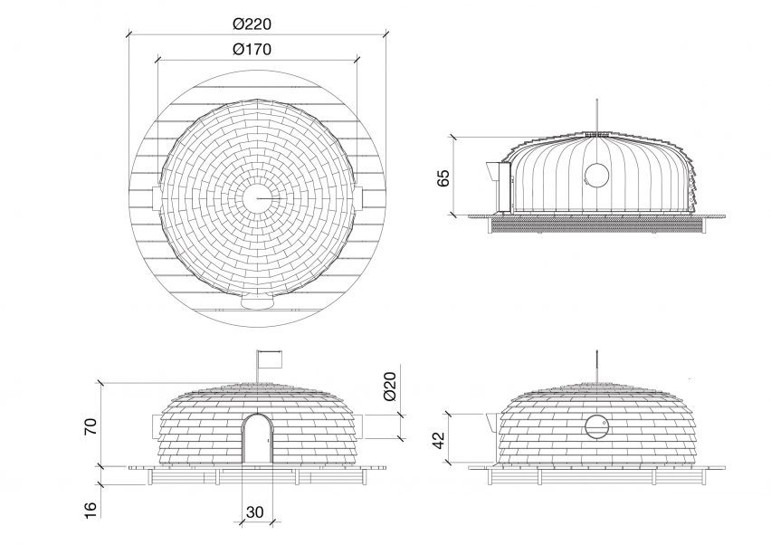 Nesting Plan duck hut drawings plans