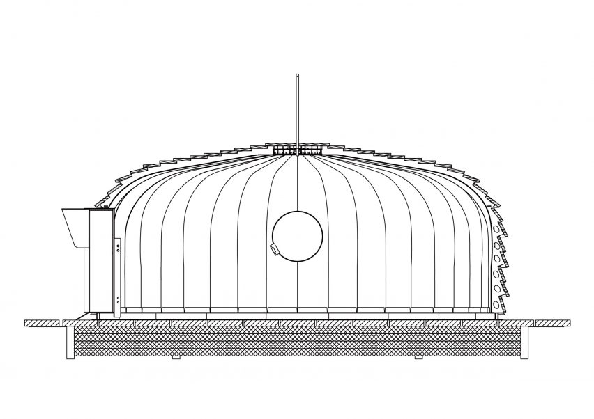 Drawings duck hut Nesting Plan series by Cheng-Tsung Feng