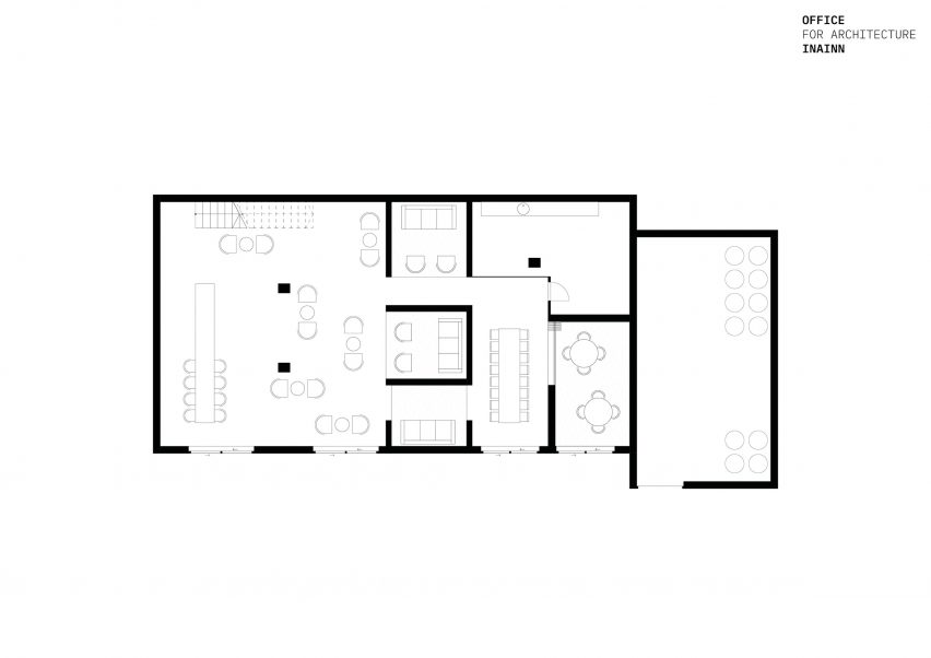 Plan of Nikkakjøkken Restaurant by Office Inainn