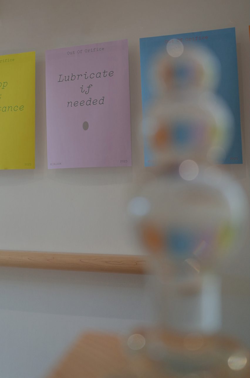 Poster in Out of Orifice exhibition
