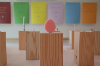 Sponge in Out of Orifice exhibition