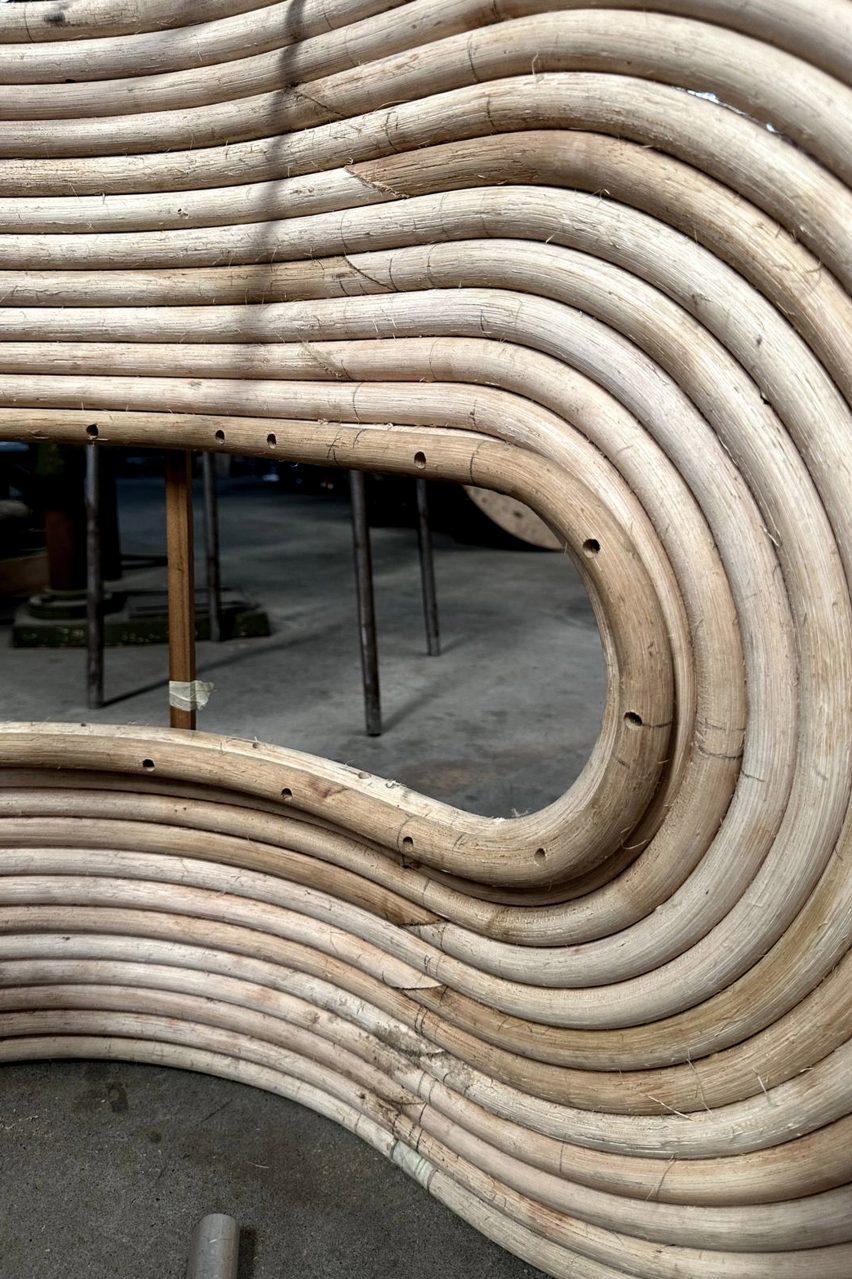 Making of Rotella rattan furniture by Pietro Franceschini and CVP