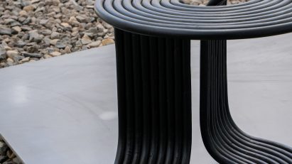 Rotella rattan side table by Pietro Franceschini at Jia Curated