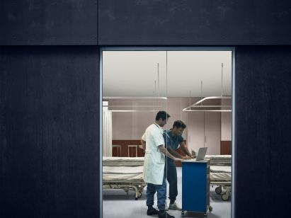 Exterior of a hospital