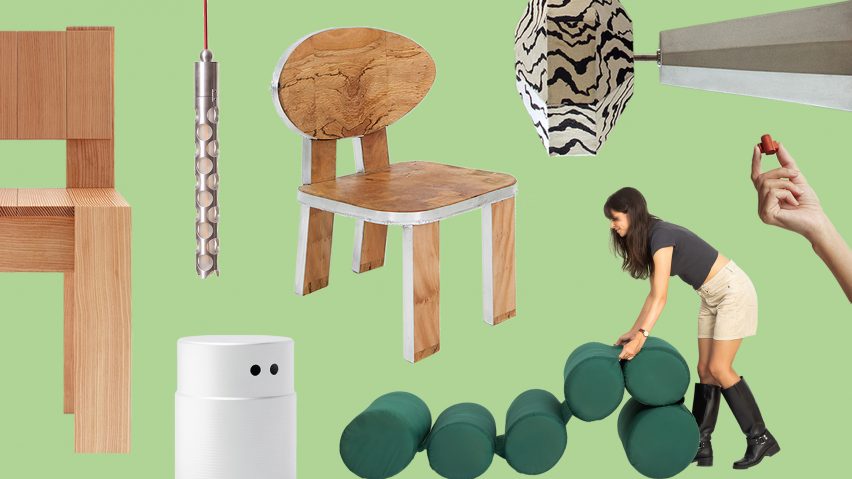 Collage of work by emerging designers from London Design Festival 2025