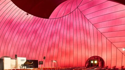 Inflatable concert hall