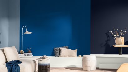 Rhythm of Blues Dulux Colour of the Year 2026 in a living room