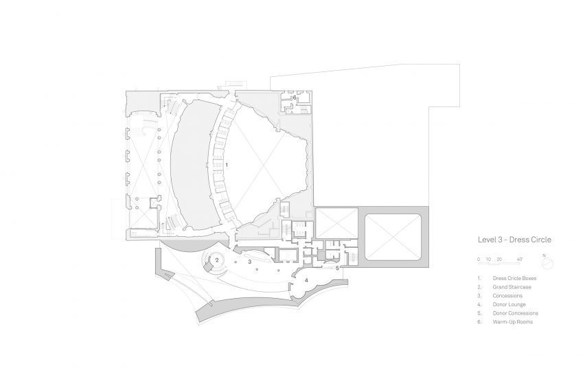 Plan of St Louis Symphony Orchestra by Snøhetta